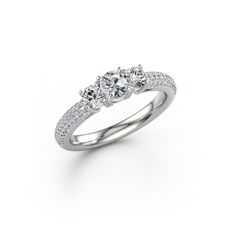 Afbeelding van Verlovingsring Marielle RND 950 platina Diamant 0.97 crt