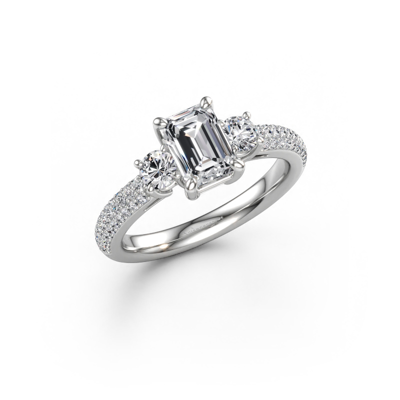 Afbeelding van Verlovingsring Marielle EME 950 platina Diamant 1.820 crt