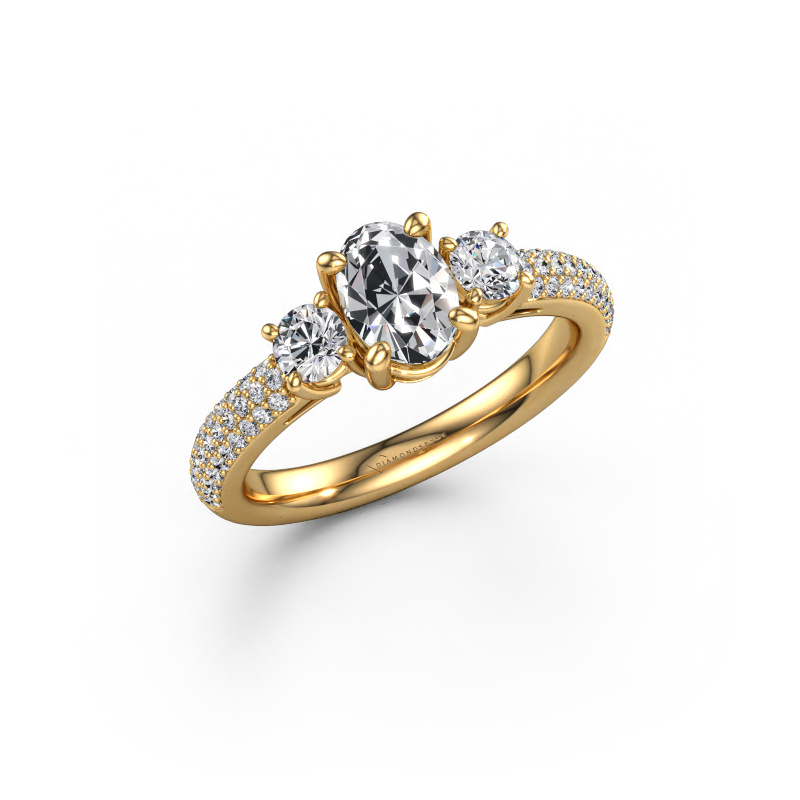 Image of Engagement ring Marielle OVL 585 gold Diamond 1.37 crt