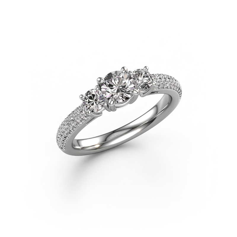Image of Engagement ring Marielle RND 950 platinum Diamond 1.17 crt