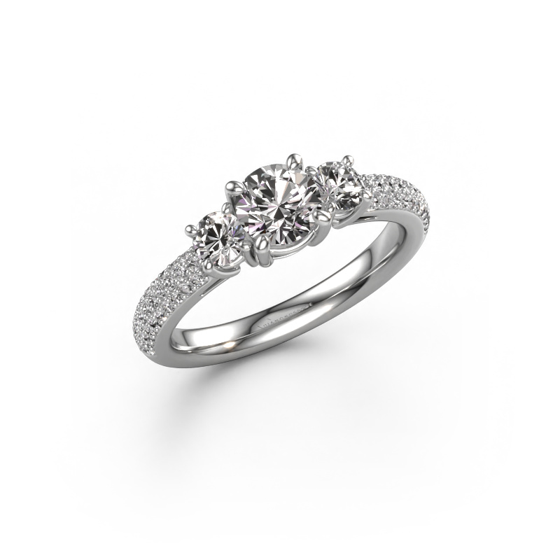 Image of Engagement ring Marielle RND 950 platinum Diamond 1.27 crt