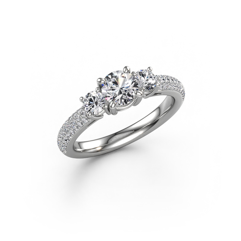 Bild von Verlobungsring Marielle RND 950 Platin Lab-grown Diamant 1.37 crt