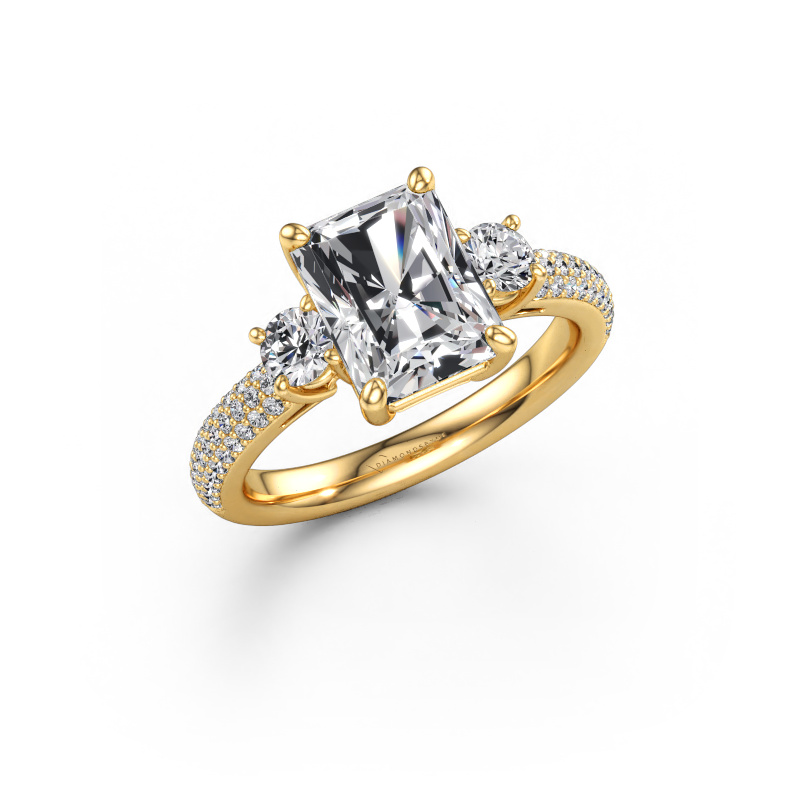 Immagine di Anello di fidanzamento Marielle RAD 585 oro Diamante lab grown 3.17 crt