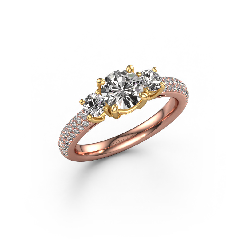 Bild von Verlobungsring Marielle RND 585 Roségold Lab-grown Diamant 1.47 crt