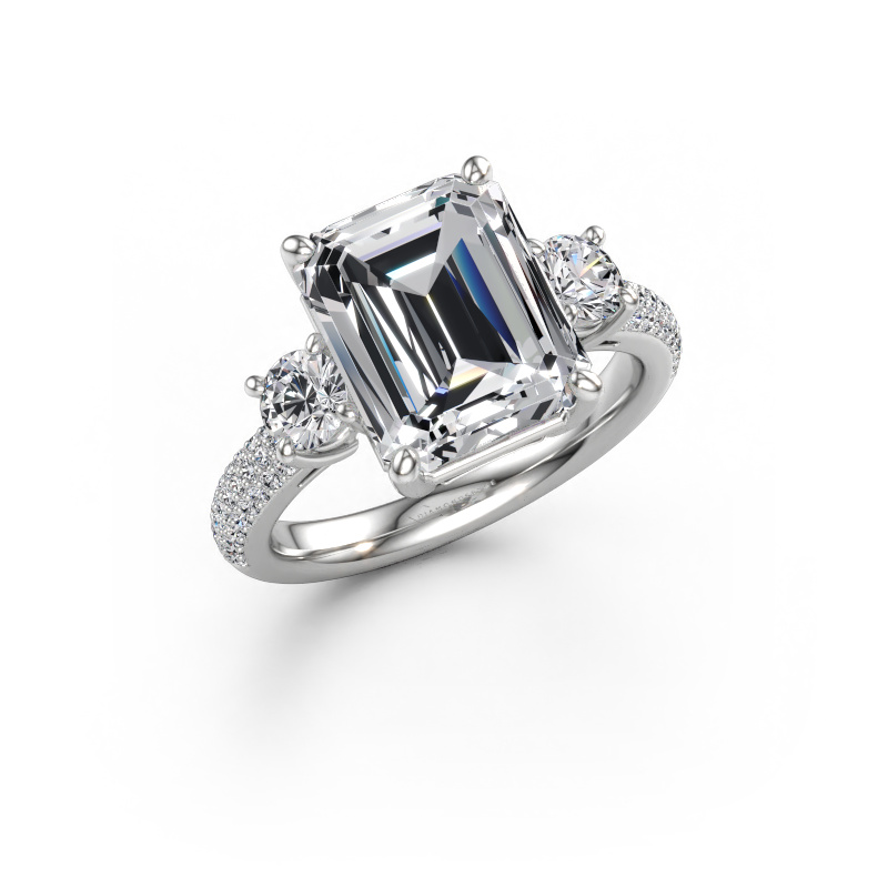 Immagine di Anello di fidanzamento Marielle EME 585 oro bianco Diamante lab grown 5.99 crt