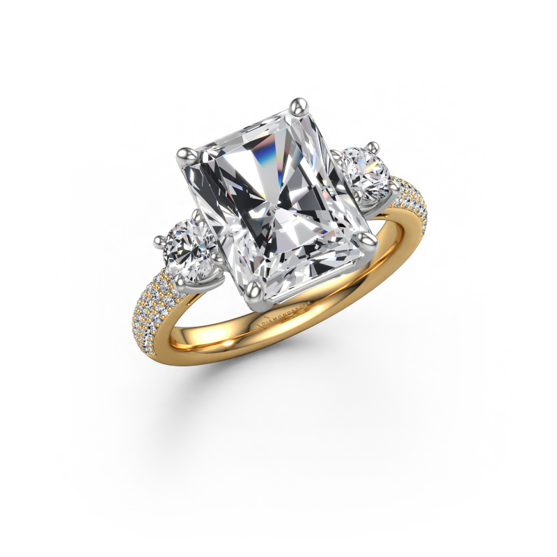 Image of Engagement ring Marielle RAD 585 gold Lab grown diamond 5.83 crt