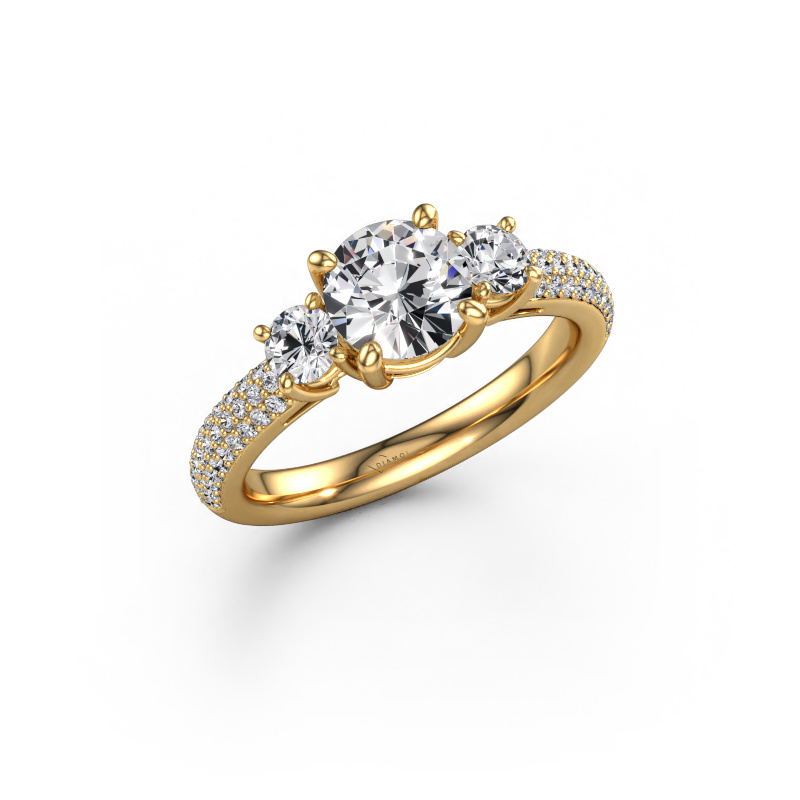 Image of Engagement ring Marielle RND 585 gold Diamond 1.67 crt