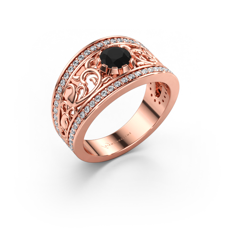 Bild av Ring Marilee 585 roséguld Svart diamant 1.056 crt