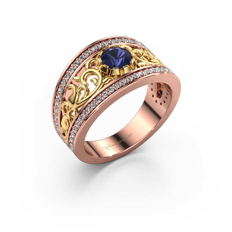 Image of Ring Marilee 585 rose gold Sapphire 5 mm