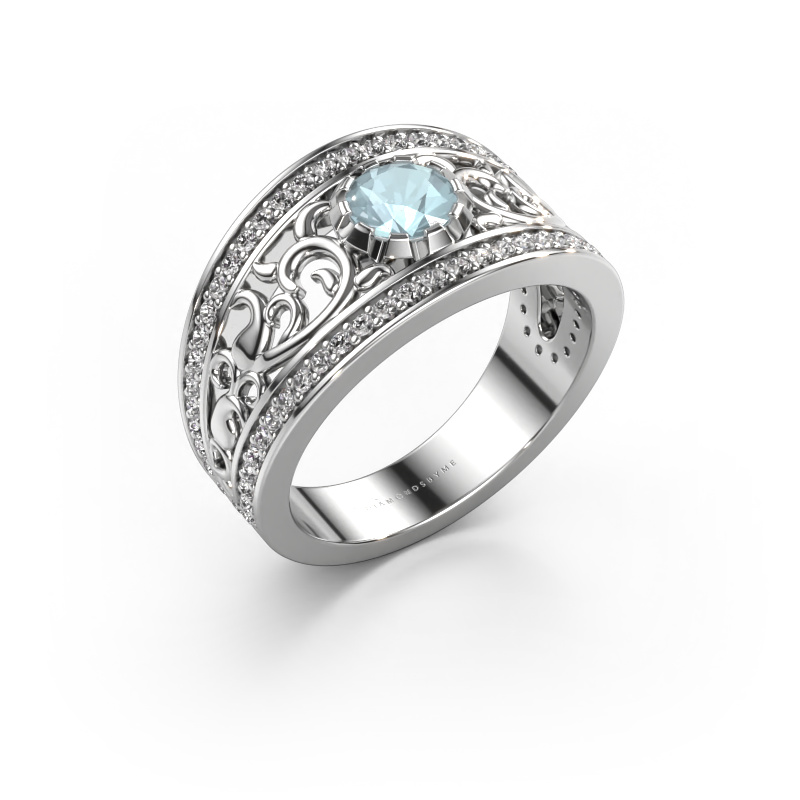 Image of Ring Marilee 950 platinum Aquamarine 5 mm