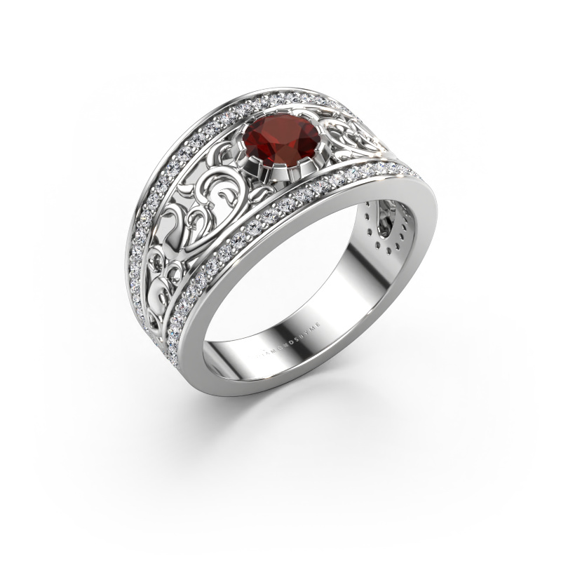 Image of Ring Marilee 950 platinum Garnet 5 mm
