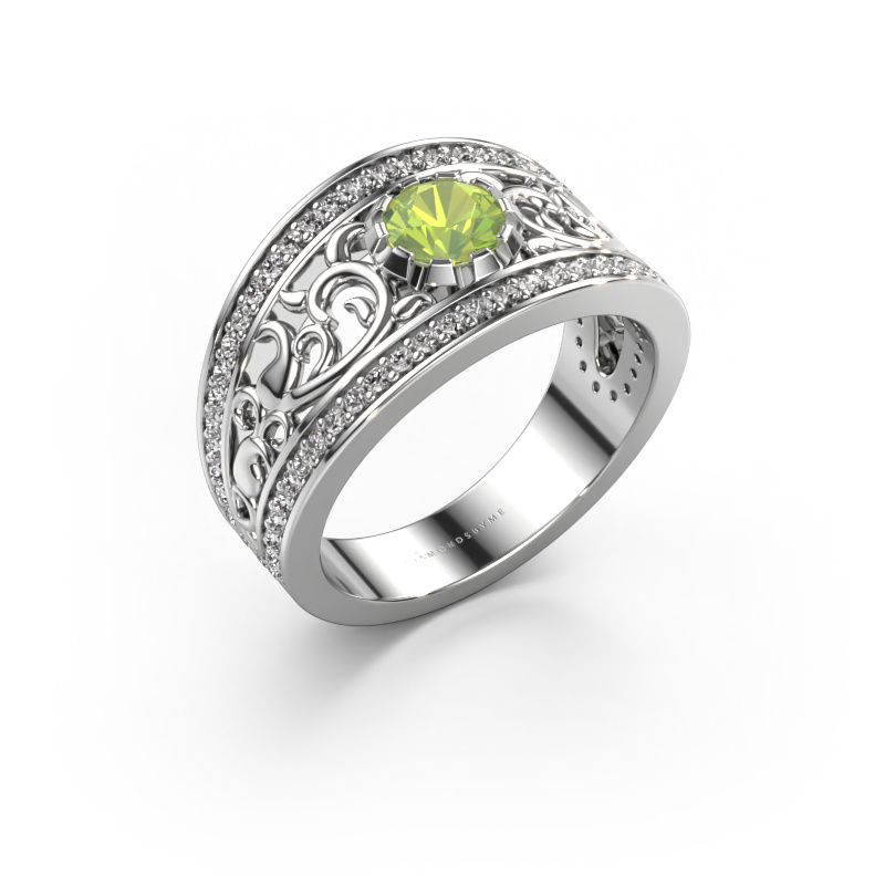 Image of Ring Marilee 950 platinum Peridot 5 mm