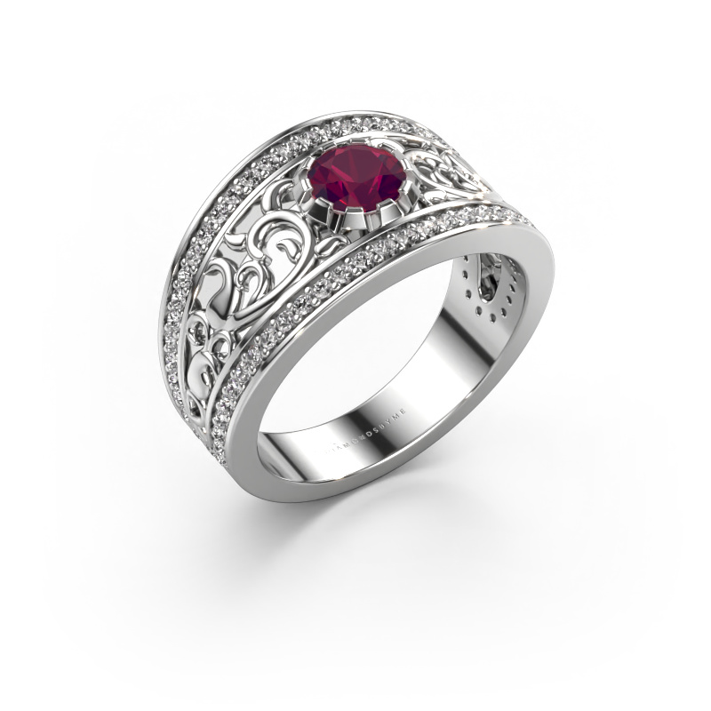 Bild von Ring Marilee 950 Platin Rhodolit 5 mm