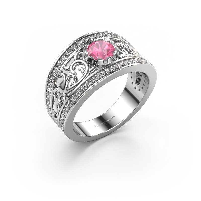 Image of Ring Marilee 950 platinum Pink sapphire 5 mm