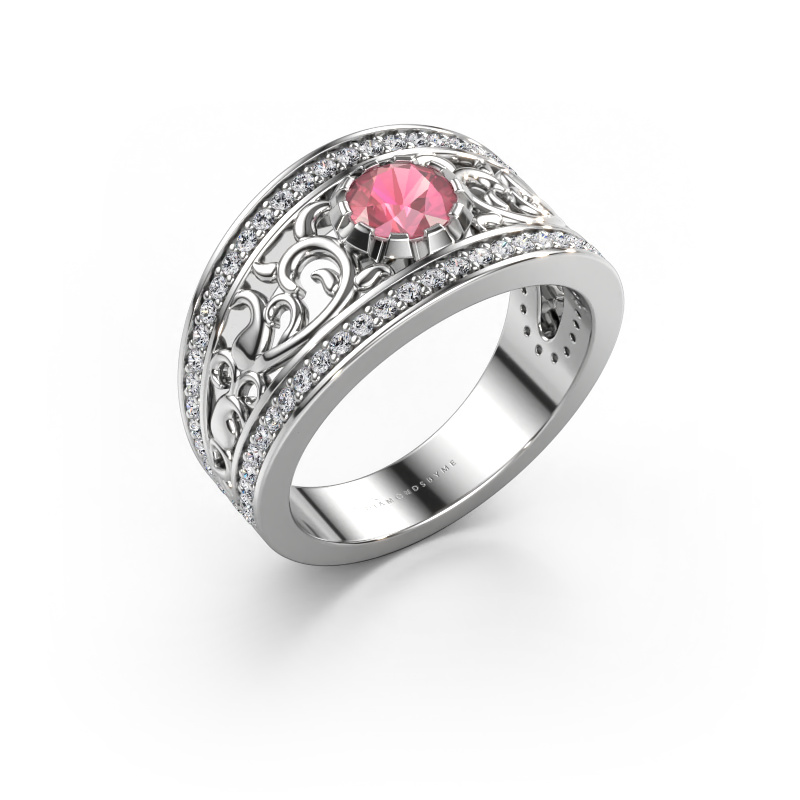 Image of Ring Marilee 950 platinum Tourmaline pink 5 mm