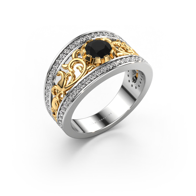 Bild von Ring Marilee 585 Weißgold Schwarz Diamant 1.056 crt