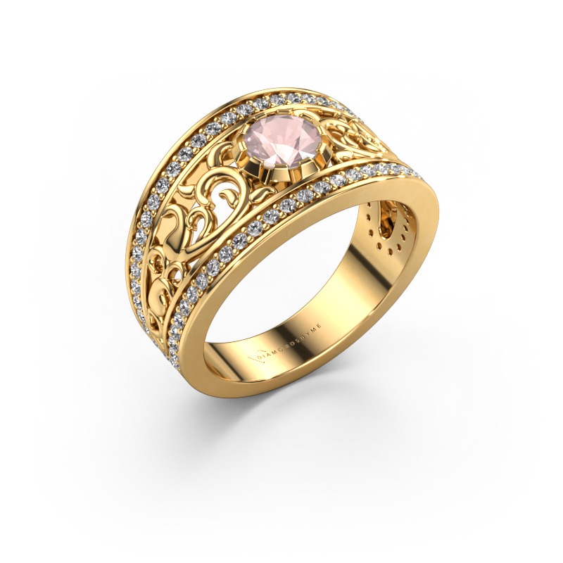 Bild von Ring Marilee 585 Gold Morganit Champagner 5 mm