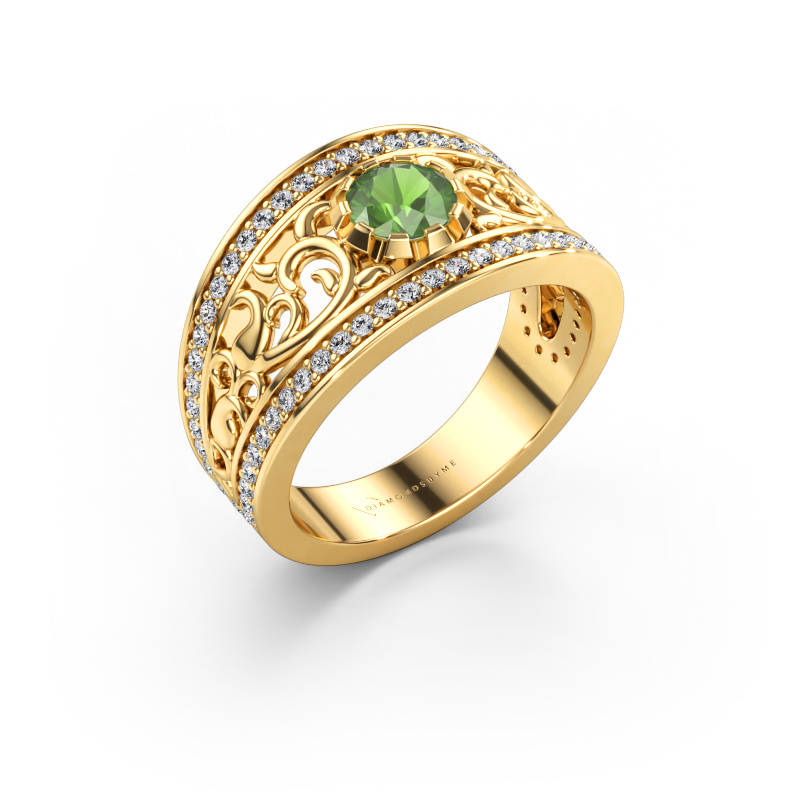 Bild von Ring Marilee 585 Gold Turmalin grün 5 mm