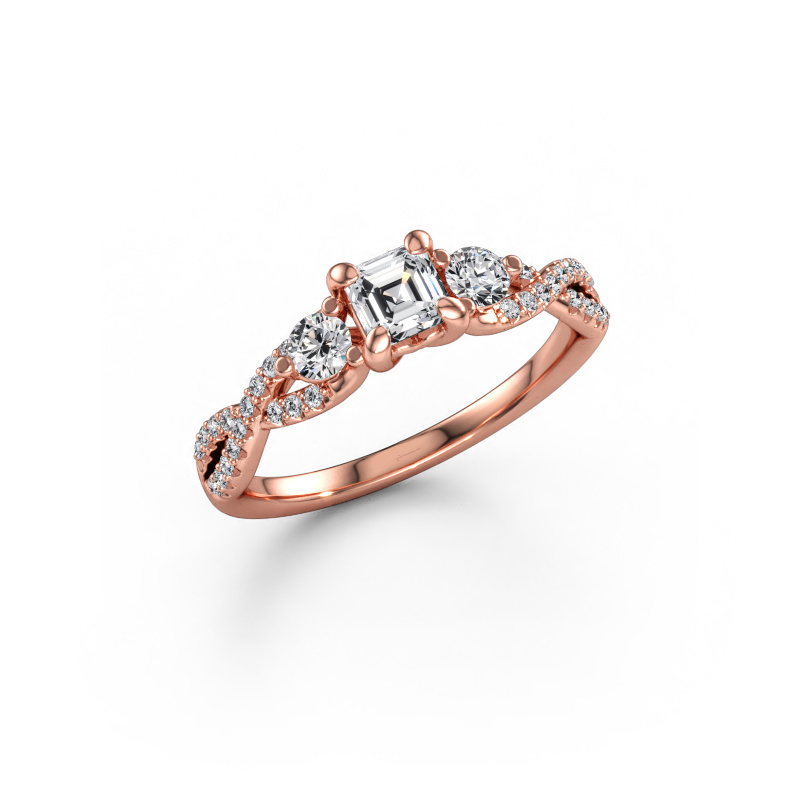 Bild av Förlovningsring Marilou ASC 585 roséguld Diamant 0.71 crt