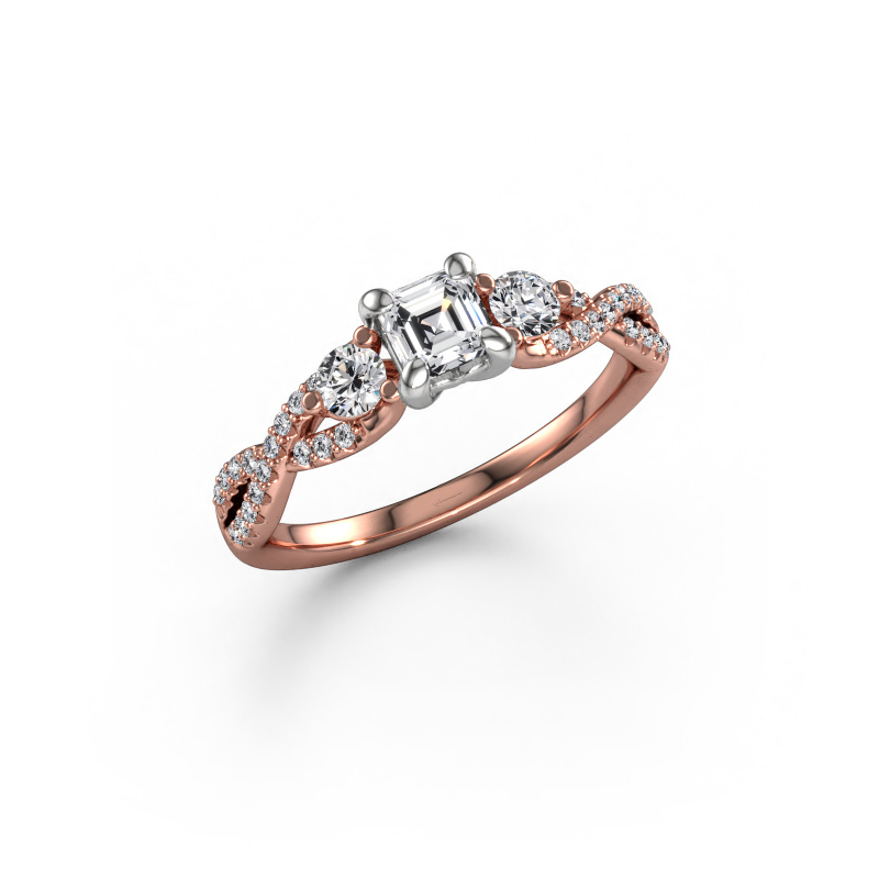 Image of Engagement ring Marilou ASC 585 rose gold Diamond 0.71 crt