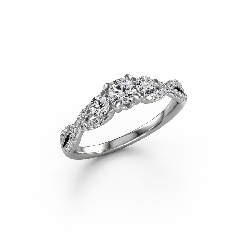Image of Engagement ring Marilou RND 950 platinum Lab grown diamond 0.61 crt
