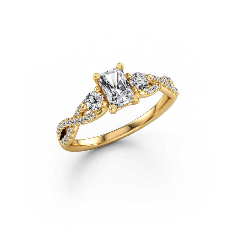 Immagine di Anello di fidanzamento Marilou RAD 585 oro Diamante lab grown 1.01 crt
