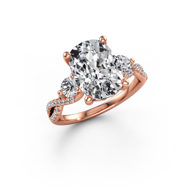 Immagine di Anello di fidanzamento Marilou CSH 585 oro rosa Diamante lab grown 5.56 crt