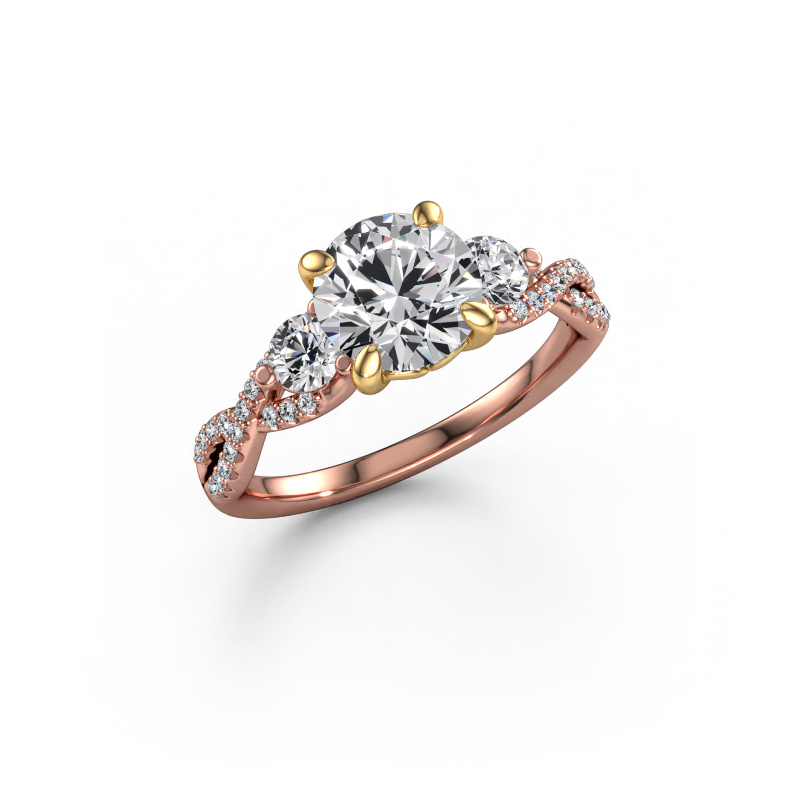 Bild von Verlobungsring Marilou RND 585 Roségold Lab-grown Diamant 2.02 crt