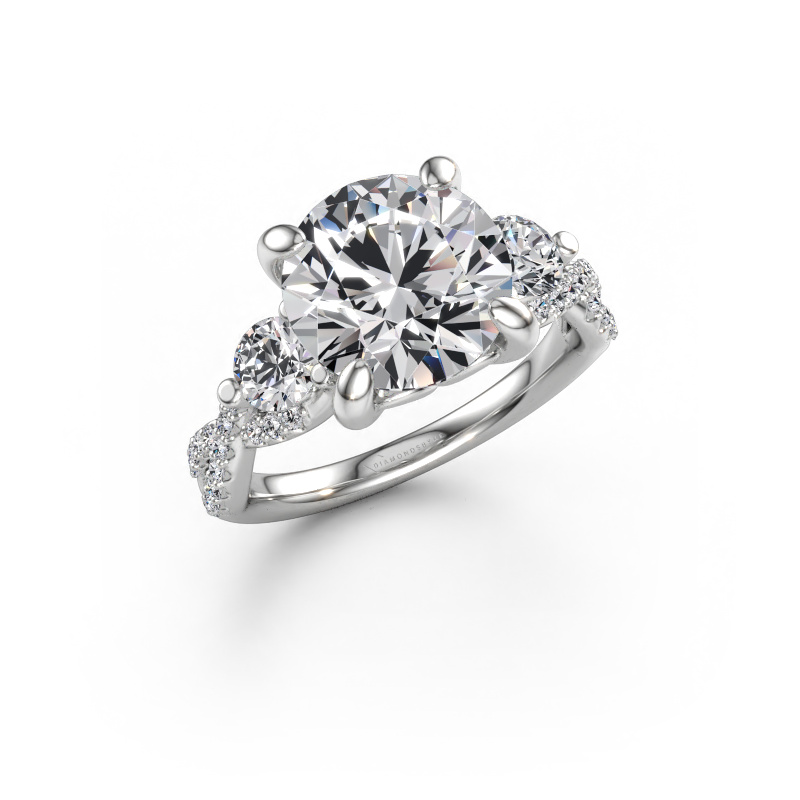 Immagine di Anello di fidanzamento Marilou RND 585 oro bianco Diamante 4.84 crt