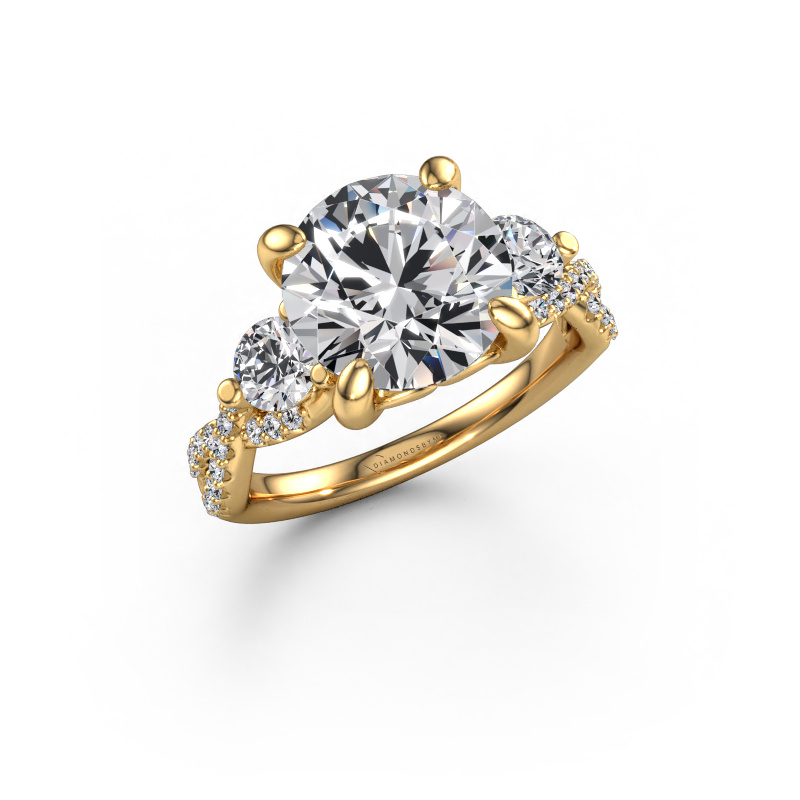 Image of Engagement ring Marilou RND 585 gold Lab grown diamond 4.84 crt