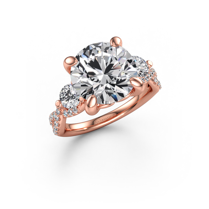 Immagine di Anello di fidanzamento Marilou RND 585 oro rosa Diamante lab grown 5.84 crt