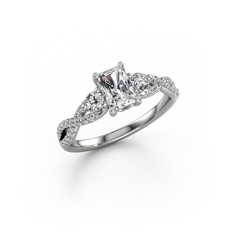 Bild von Verlobungsring Marilou RAD 585 Weißgold Lab-grown Diamant 1.110 crt