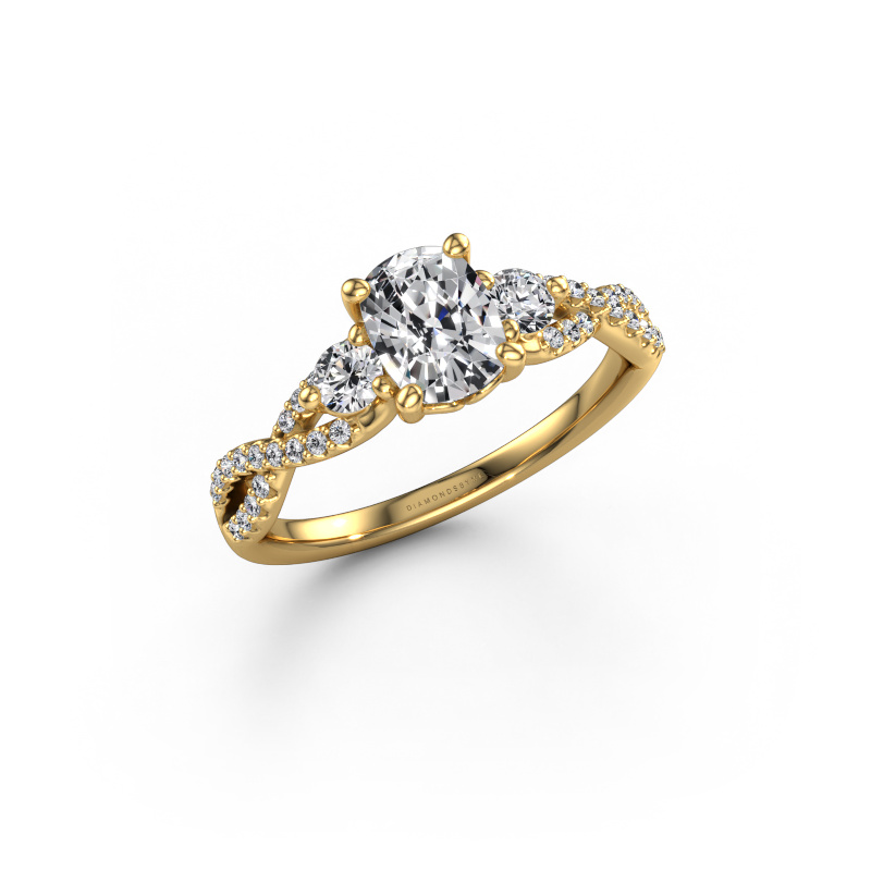 Image of Engagement ring Marilou CSH 585 gold Lab grown diamond 1.770 crt