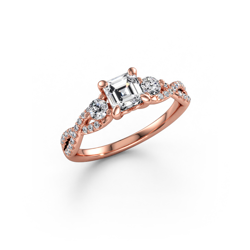 Bild av Förlovningsring Marilou ASC 585 roséguld Diamant 1.110 crt