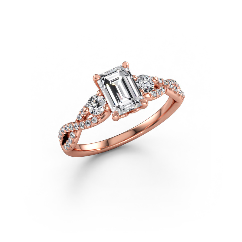Immagine di Anello di fidanzamento Marilou EME 585 oro rosa Diamante 1.510 crt