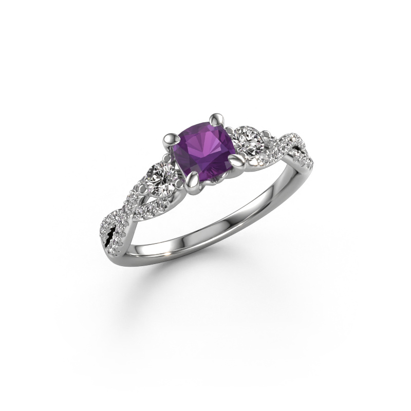 Bild von Verlobungsring Marilou CUS 950 Platin Amethyst 5 mm