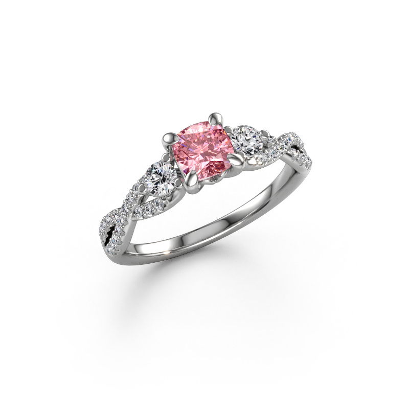 Bild von Verlobungsring Marilou CUS 950 Platin Rosa Labordiamant 5 mm
