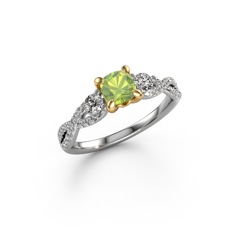 Bild von Verlobungsring Marilou CUS 585 Weißgold Peridot 5 mm