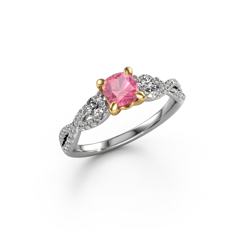 Bild von Verlobungsring Marilou CUS 585 Weißgold Pink Saphir 5 mm