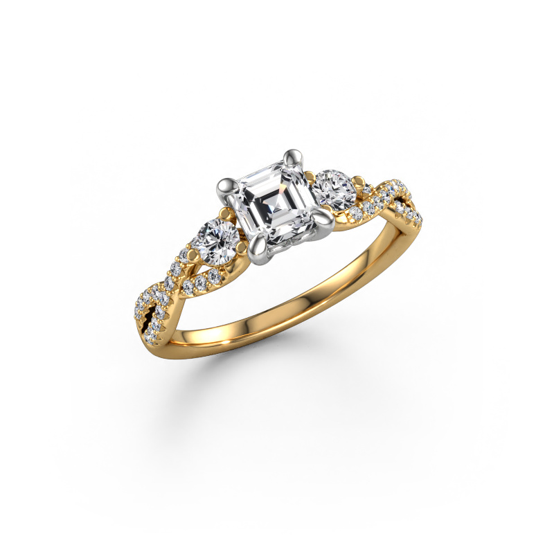 Image of Engagement ring Marilou ASC 585 gold Lab grown diamond 1.110 crt
