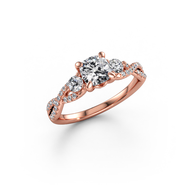 Immagine di Anello di fidanzamento Marilou CUS 585 oro rosa Diamante 1.360 crt