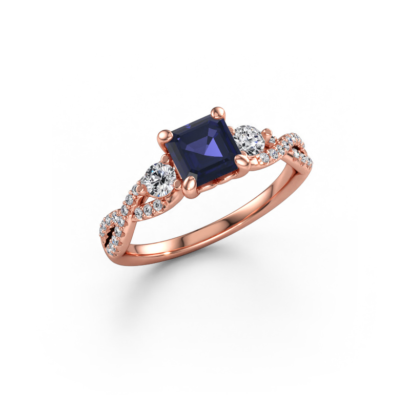 Bild av Förlovningsring Marilou ASC 585 roséguld Safir 5.5 mm