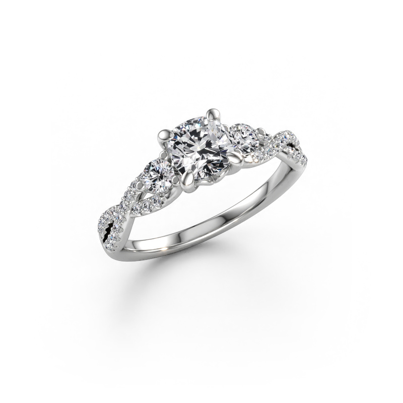 Immagine di Anello di fidanzamento Marilou CUS 950 platino Diamante lab grown 1.360 crt