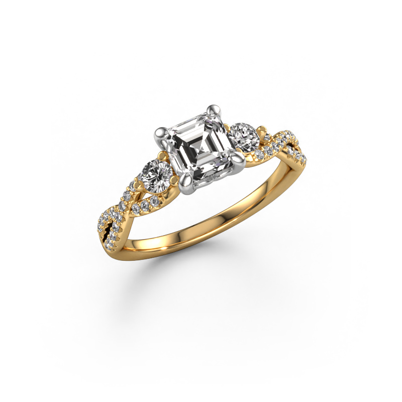 Image of Engagement ring Marilou ASC 585 gold Diamond 1.360 crt