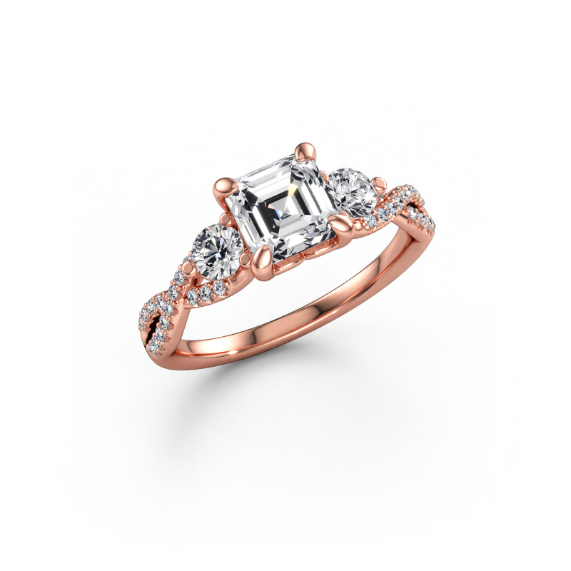 Imagen de Anillo de compromiso Marilou ASC 585 oro rosa Diamante de laboratorio 1.770 crt