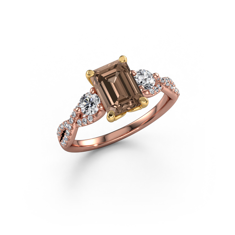 Image of Engagement ring Marilou EME 585 rose gold Brown diamond 2.27 crt