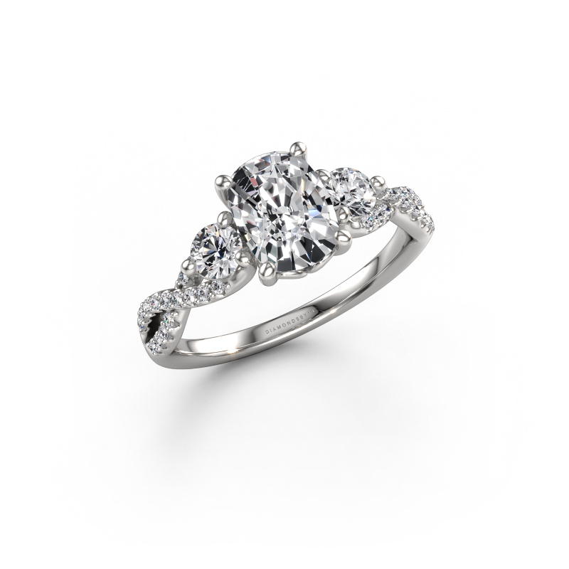 Image de Bague de fiançailles Marilou CSH 950 platine Diamant synthétique 3.02 crt