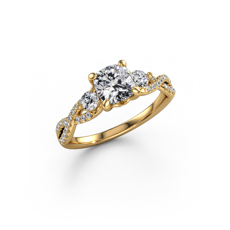 Afbeelding van Verlovingsring Marilou CUS 585 goud Diamant 1.66 crt