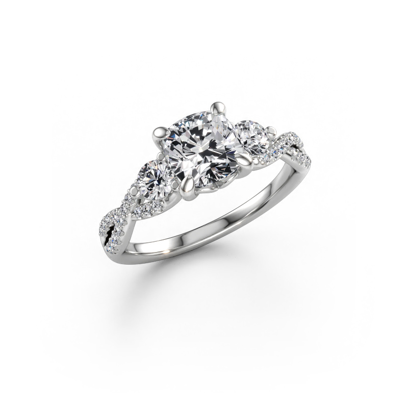 Afbeelding van Verlovingsring Marilou CUS 950 platina Diamant 2.02 crt