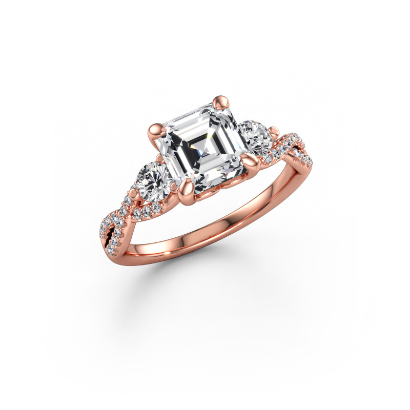 Immagine di Anello di fidanzamento Marilou ASC 585 oro rosa Diamante 2.52 crt